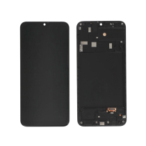 Ecrã completo Preto Incell para Samsung Galaxy A20 (A205F) (com aro)