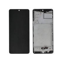 Ecrã completo Preto OLED para Samsung Galaxy A42 5G (A426B) (com aro)