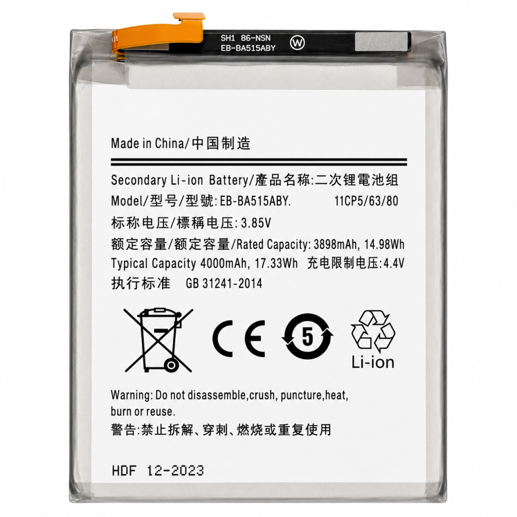Bateria EB-BA515ABY para Samsung Galaxy A51 (A515F)