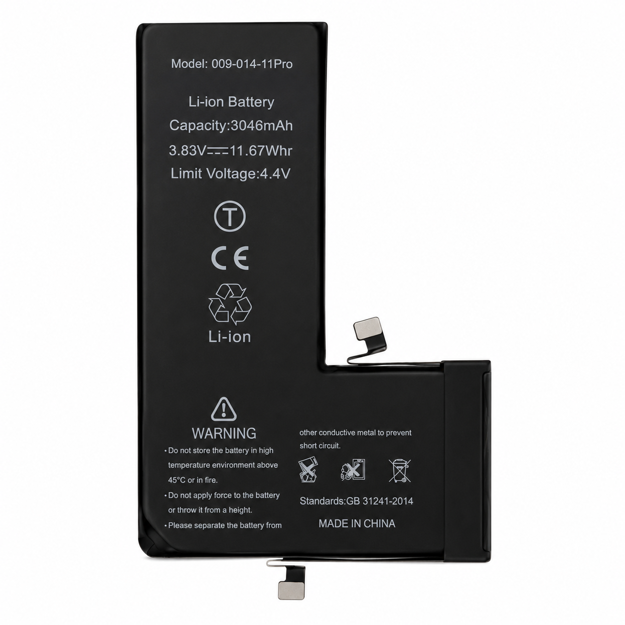 Bateria para iPhone 11 Pro (3046mAh) com Chip TI e Adesivo Bateria para iPhone 11 Pro (3046mAh) com Chip TI e Adesivo