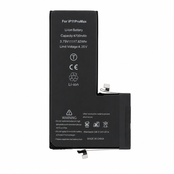 Bateria para iPhone 11 Pro Max de Maior Capacidade (4700mAh) com Chip TI e Adesivo