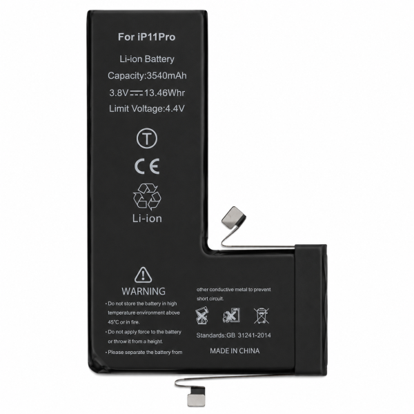 Bateria para iPhone 11 Pro de Maior Capacidade (3540mAh) com Chip TI e Adesivo