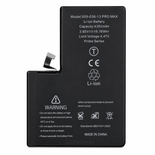 Bateria para iPhone 13 Pro Max (4352mAh) com Adesivo - Diagnosticável (DECODE)