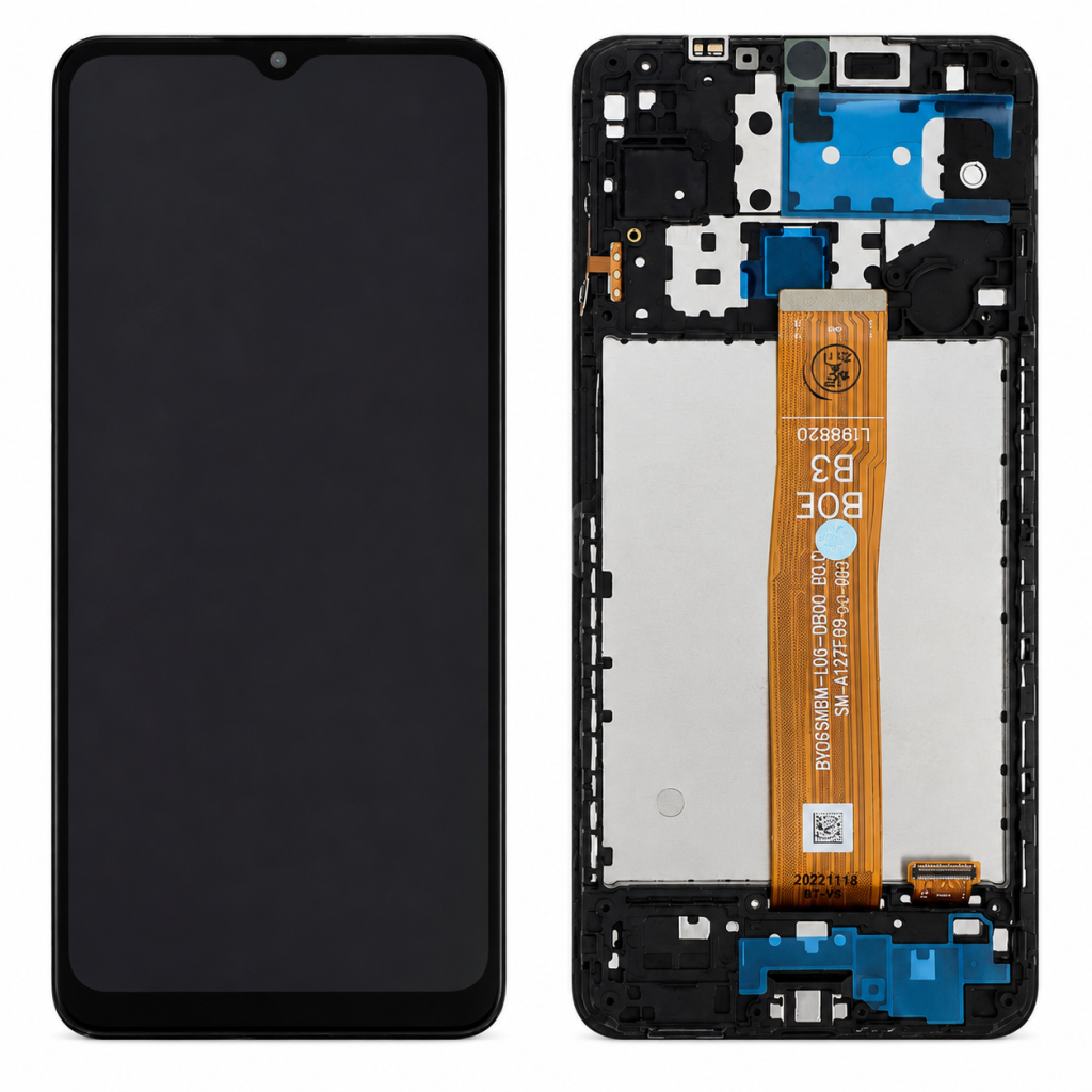 Ecrã Display com Frame para Samsung Galaxy A12 (A125F A127F)