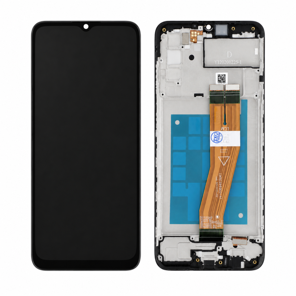 Ecrã Display com frame para Samsung Galaxy A02s (A025F) – Vidro Pequeno 164,2 mm