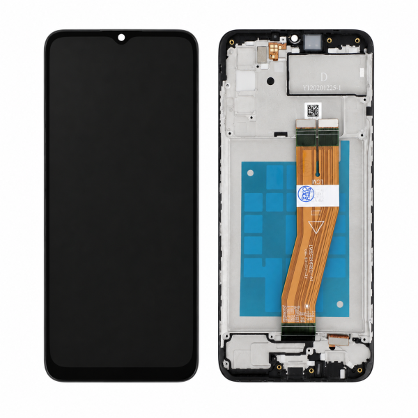 Ecrã Display com frame para Samsung Galaxy A02s (A025F) – Vidro Pequeno 164,2 mm