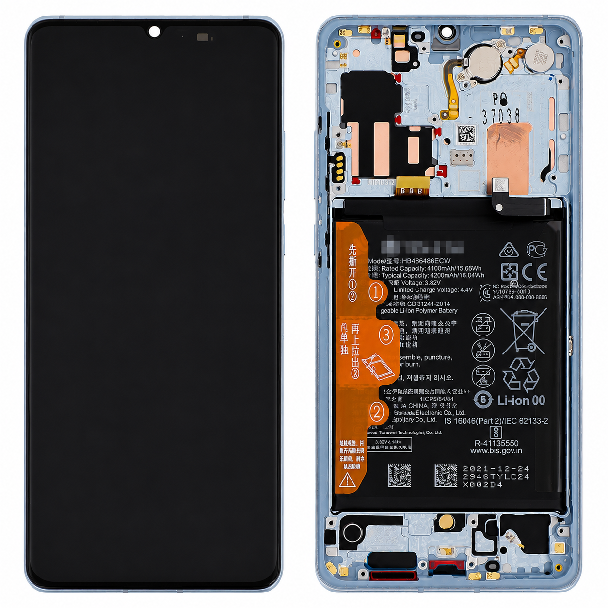 Ecrã Display para Huawei P30 Pro - Branco Pearl Breathing Crystal - 02352PGH 02354NAG 02355MUN - Service Pack Ecrã Display para Huawei P30 Pro - Branco Pearl Breathing Crystal - 02352PGH 02354NAG 02355MUN - Service Pack