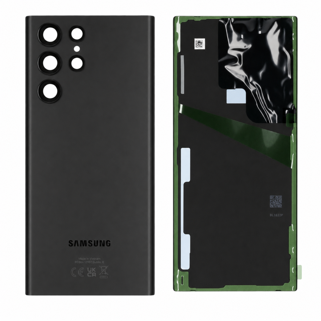 Tampa Traseira para Samsung Galaxy S22 Ultra - GH82-27457A - Service Pack - Preto