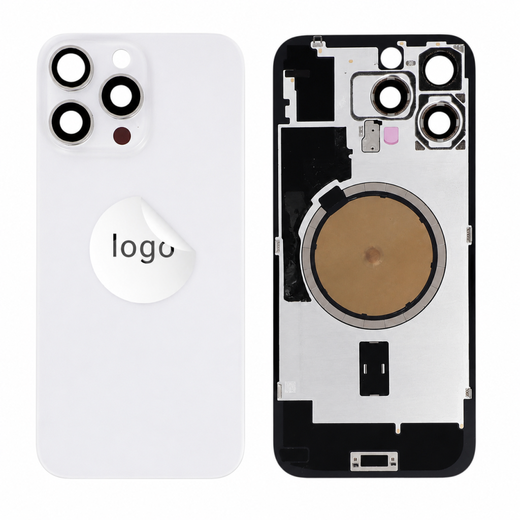 Tampa traseira White Titanium para iPhone 16 Pro Max (Pulled B)