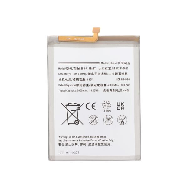 Bateria para Samsung Galaxy A15 4G/5G (A156B) - Compatible | SKU 500389