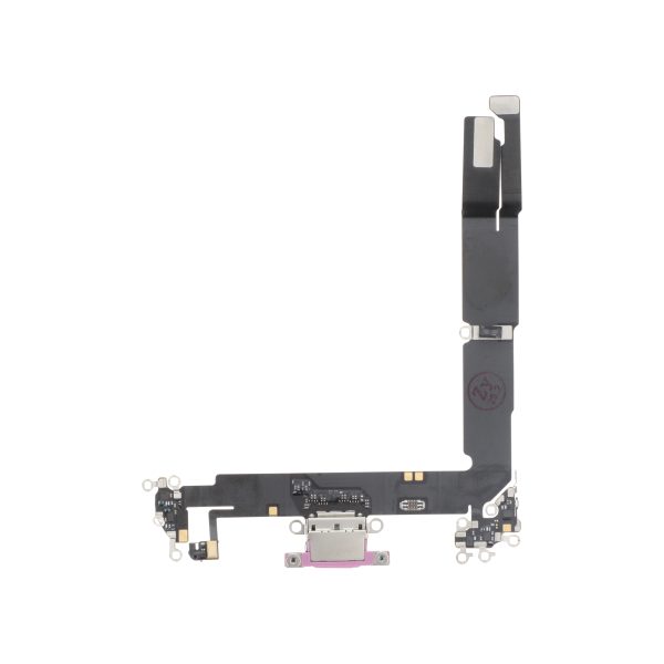Flex do Conector de Carga Rosa para iPhone 16 Plus - OEM ReLife