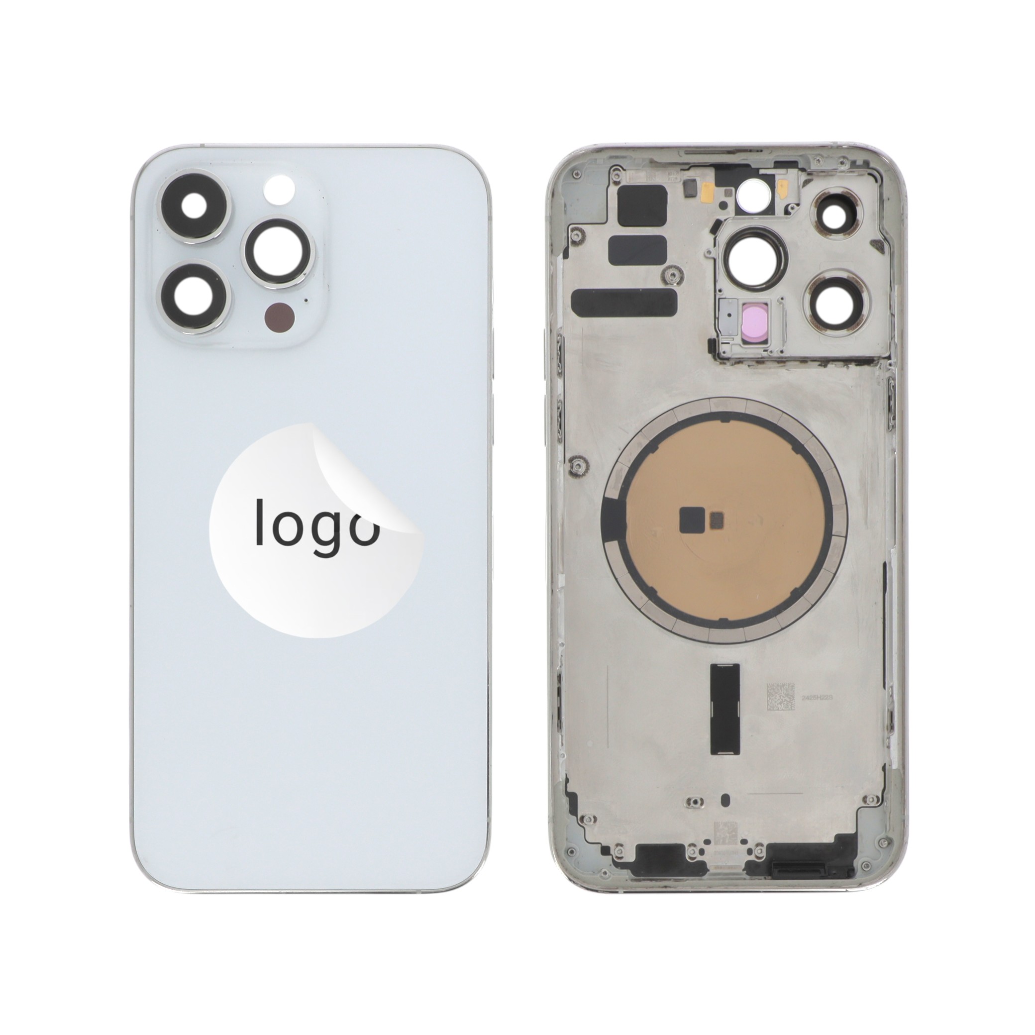 3667075251774-0000 Frame Complete (Case Back Pre-assembled) Prateado para iPhone 14 Pro Max (Retirado B) - Image 1