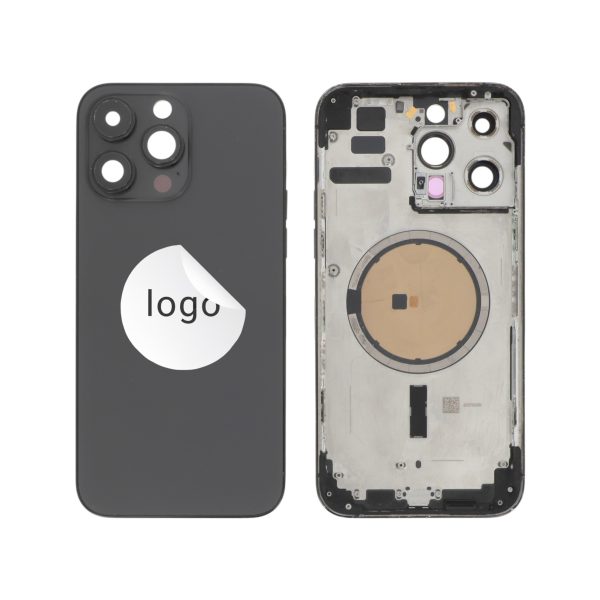Frame Complete (Case Back Pre-assembled) Preto para iPhone 14 Pro Max (Retirado B)