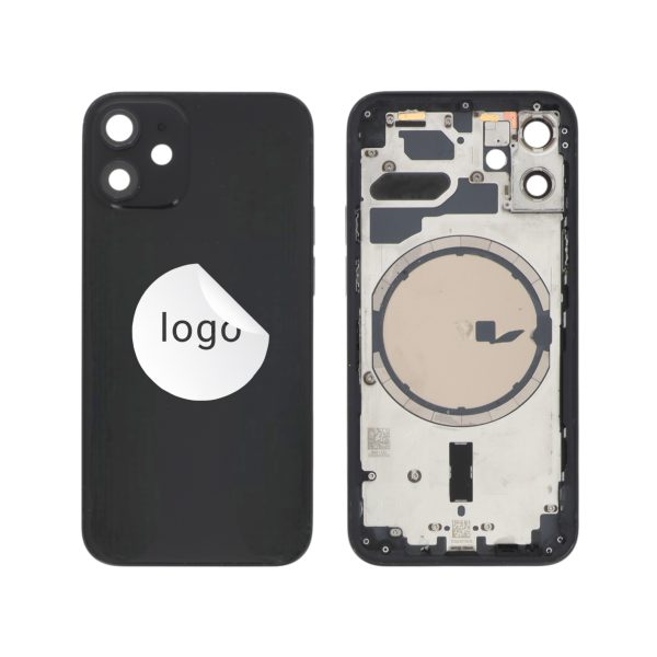 Frame Complete (Case Back Pre-assembled) Preto para iPhone 12 Mini (Retirado B)