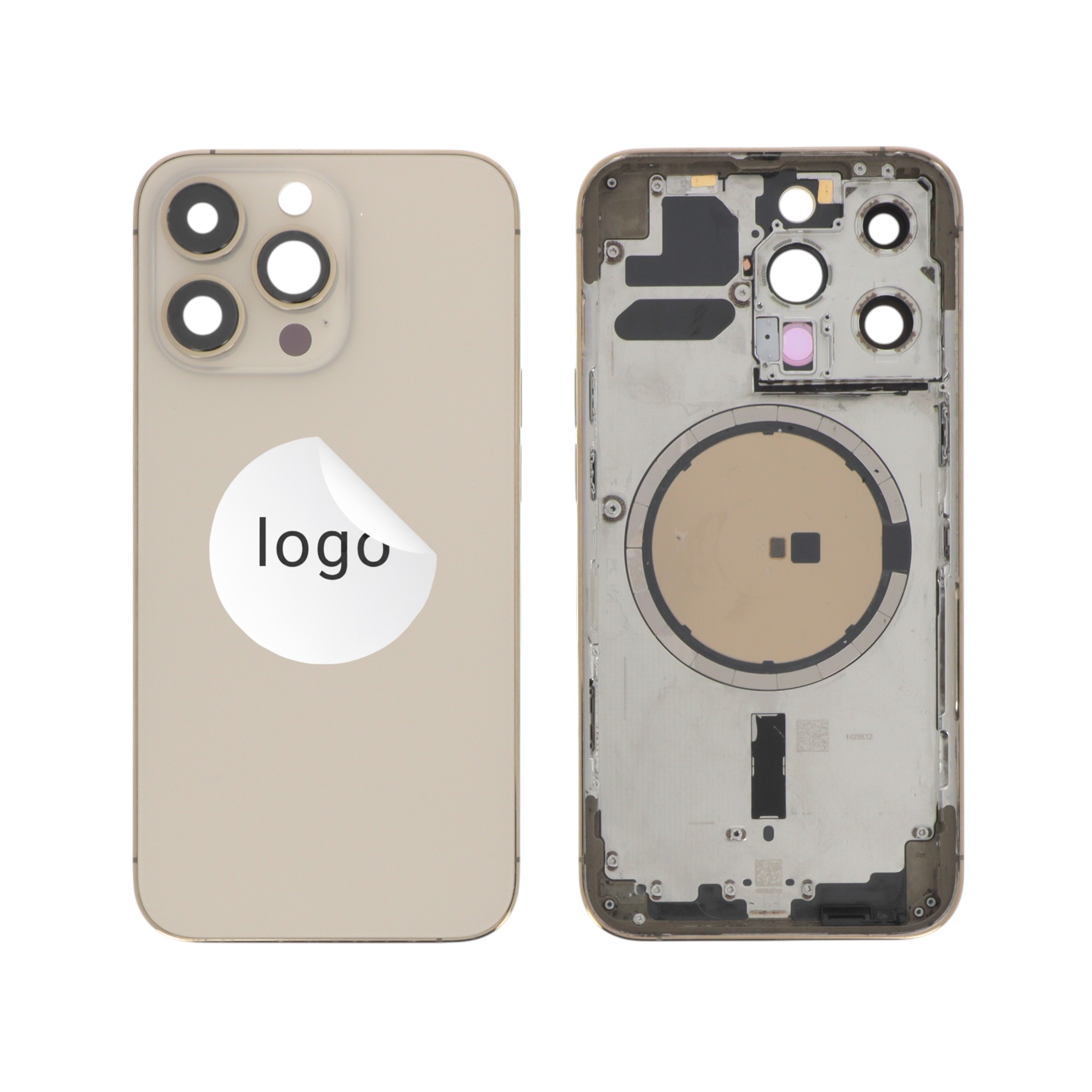 3667075251873-0000 Frame Complete (Case Back Pre-assembled) Dourado para iPhone 13 Pro (Retirado A) - Image 1