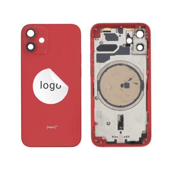 Frame Complete (Case Back Pre-assembled) Vermelho para iPhone 12 Mini (Retirado A)