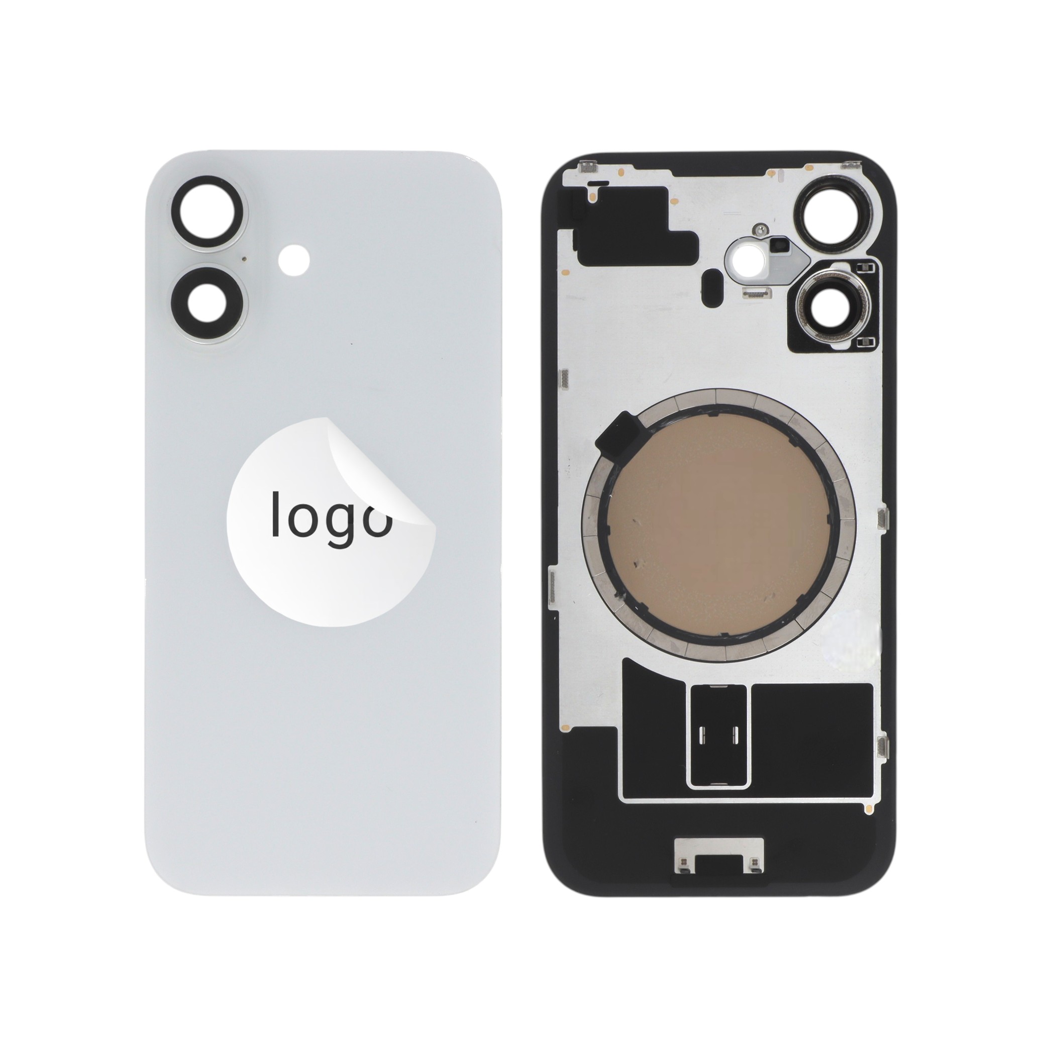 3667075258070-0000 Tampa Traseira Branca para iPhone 16 (Retirado C) - Image 1