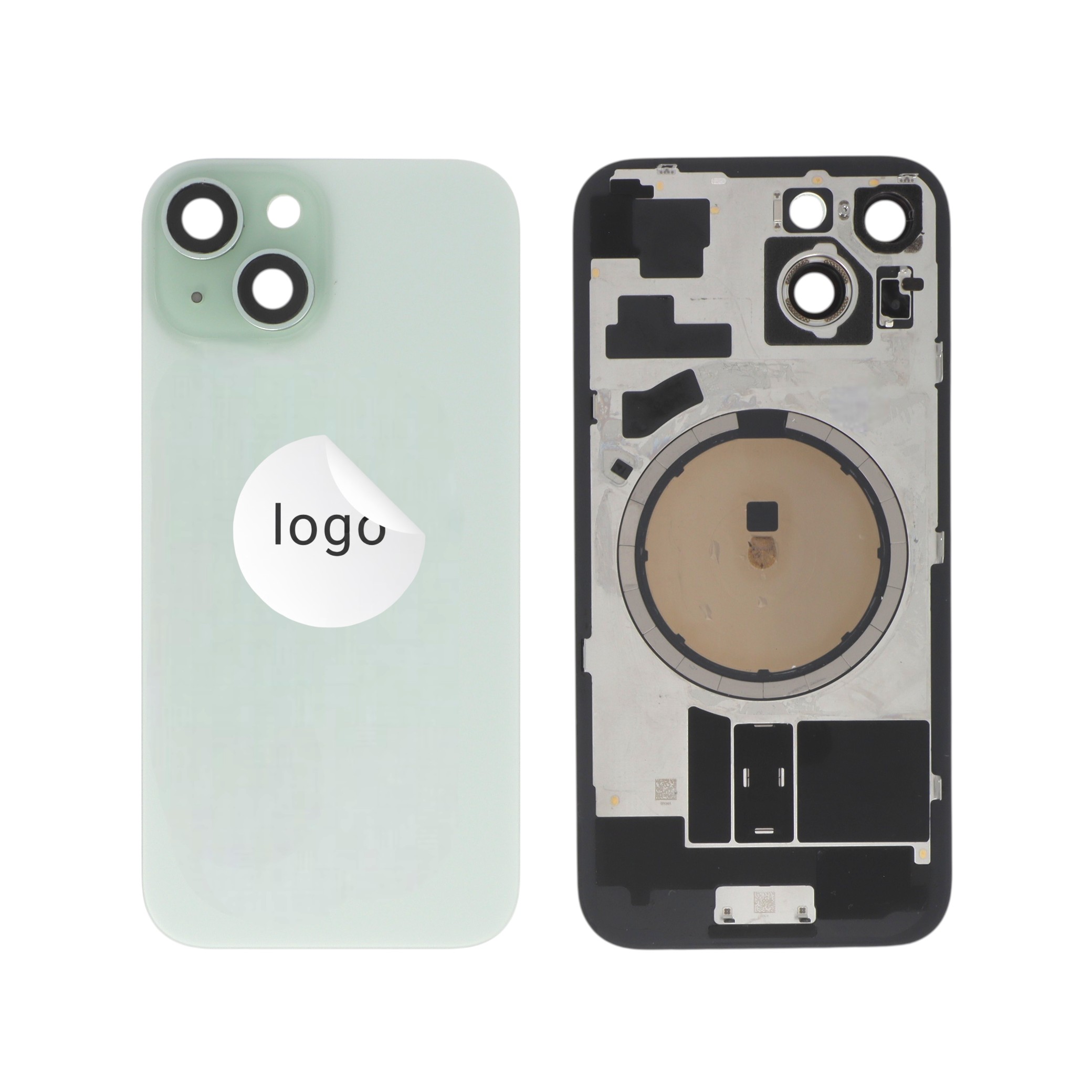 3667075258421-0000 Tampa Traseira Verde para iPhone 15 (Retirado C) - Image 1
