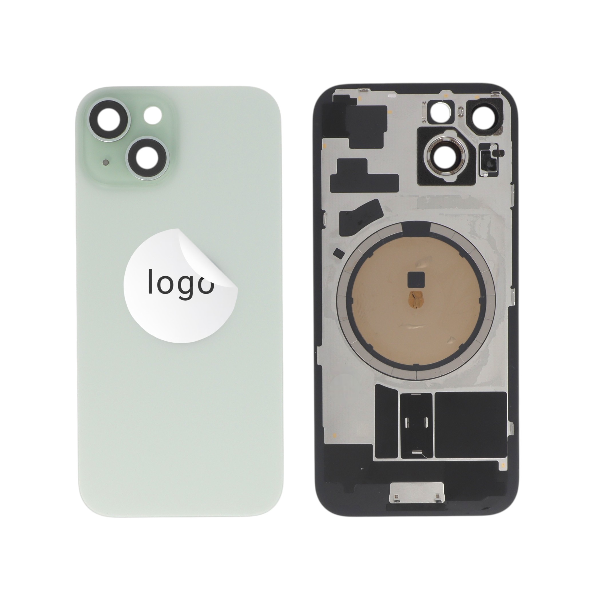 3667075258476-0000 Tampa Traseira Verde para iPhone 15 (Retirado B) - Image 1