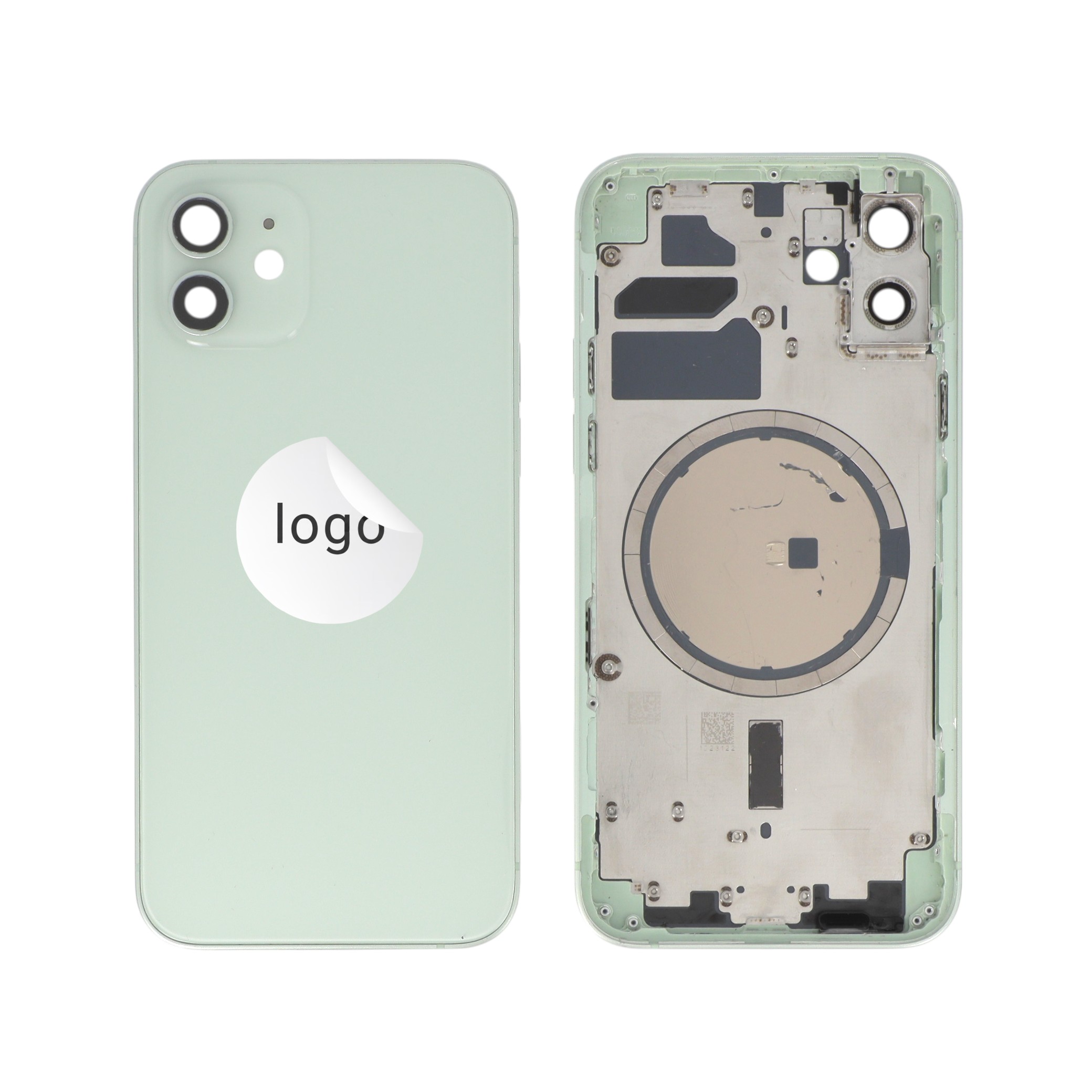 3667075265344-0000 Frame Complete (Case Back Pre-assembled) Verde para iPhone 12 (Retirado A) - Image 1