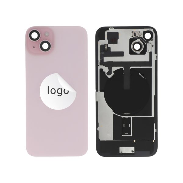 Tampa Traseira Completa Rosa para iPhone 15 Plus (Retirado A)