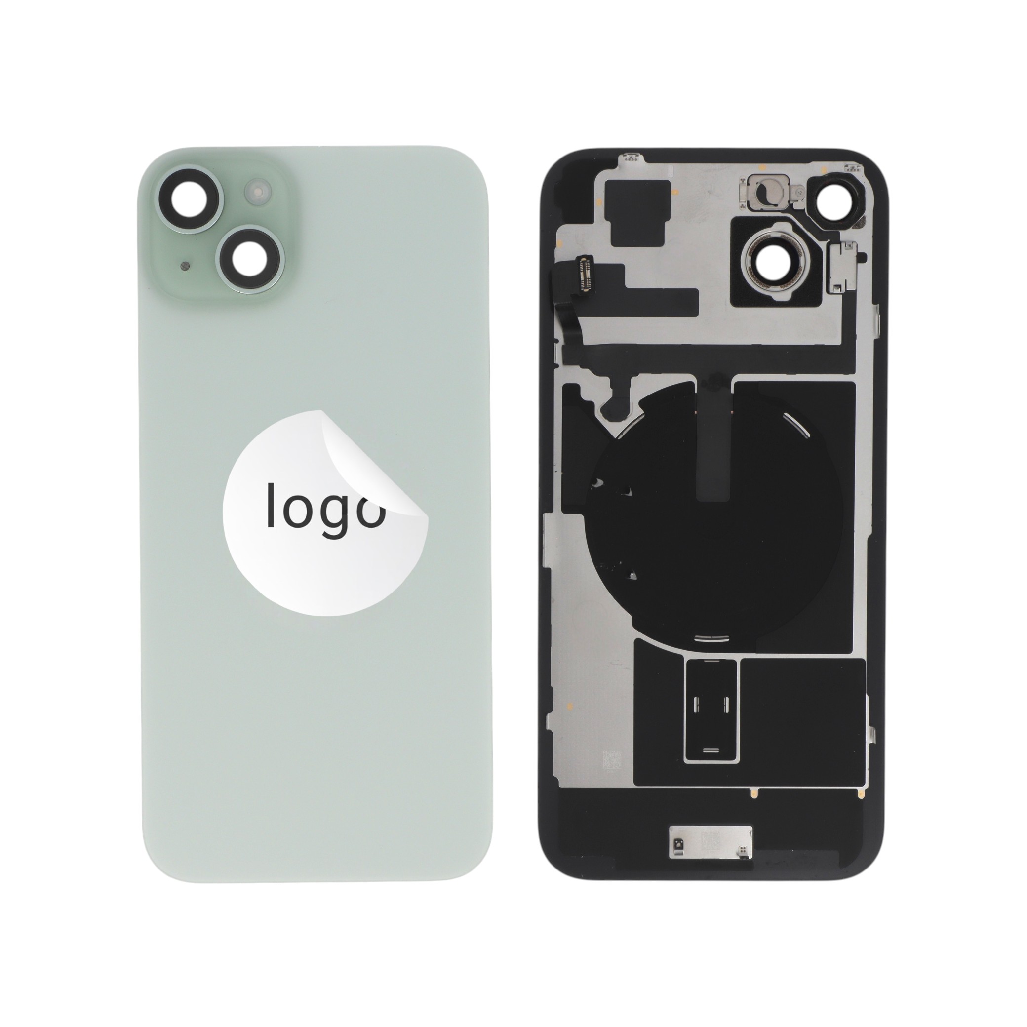 3667075270850-0000 Tampa Traseira Completa Verde para iPhone 15 Plus (Retirado A) - Image 1