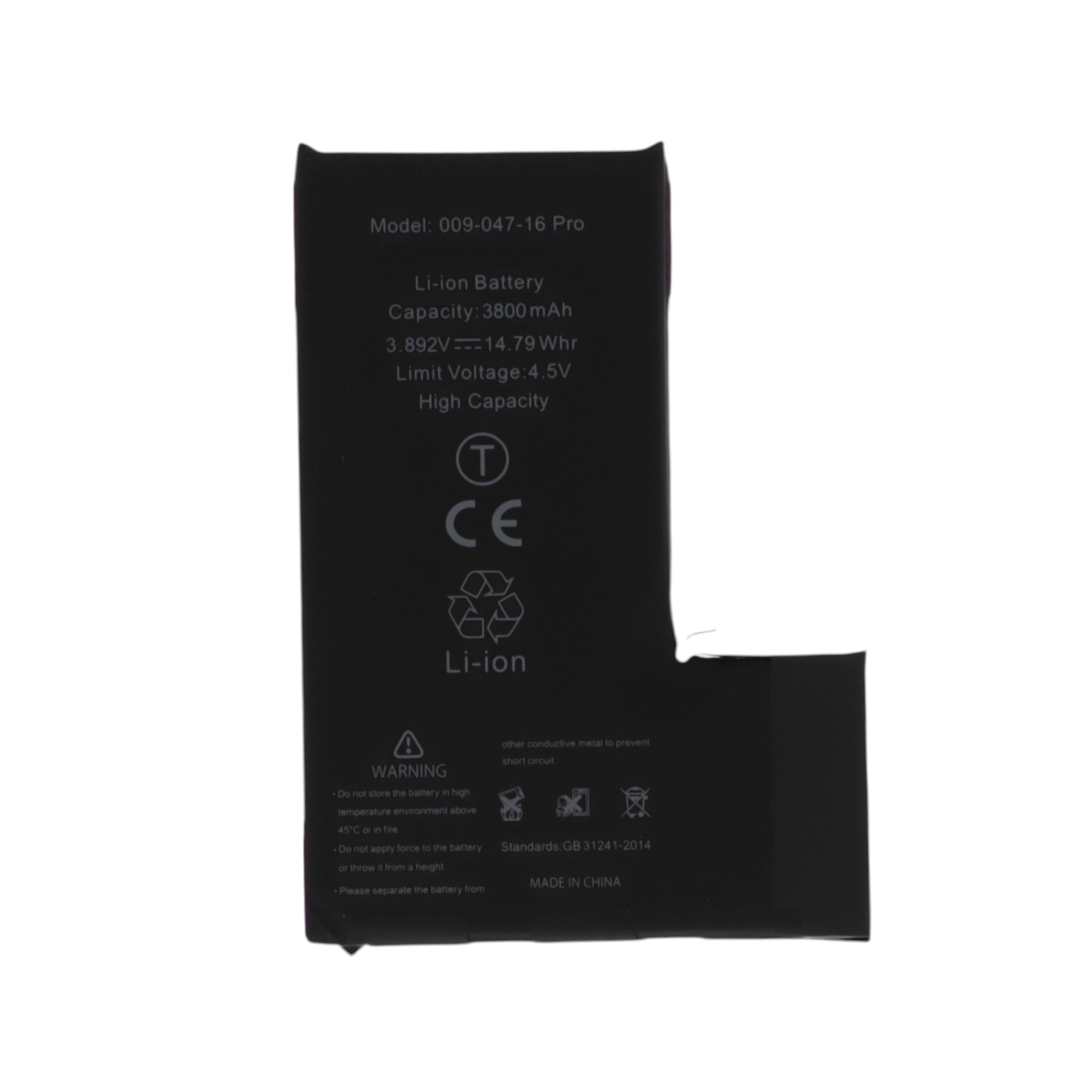 3667075276692 Bateria para iPhone 16 Pro High Capacity (Ti) - Image 1