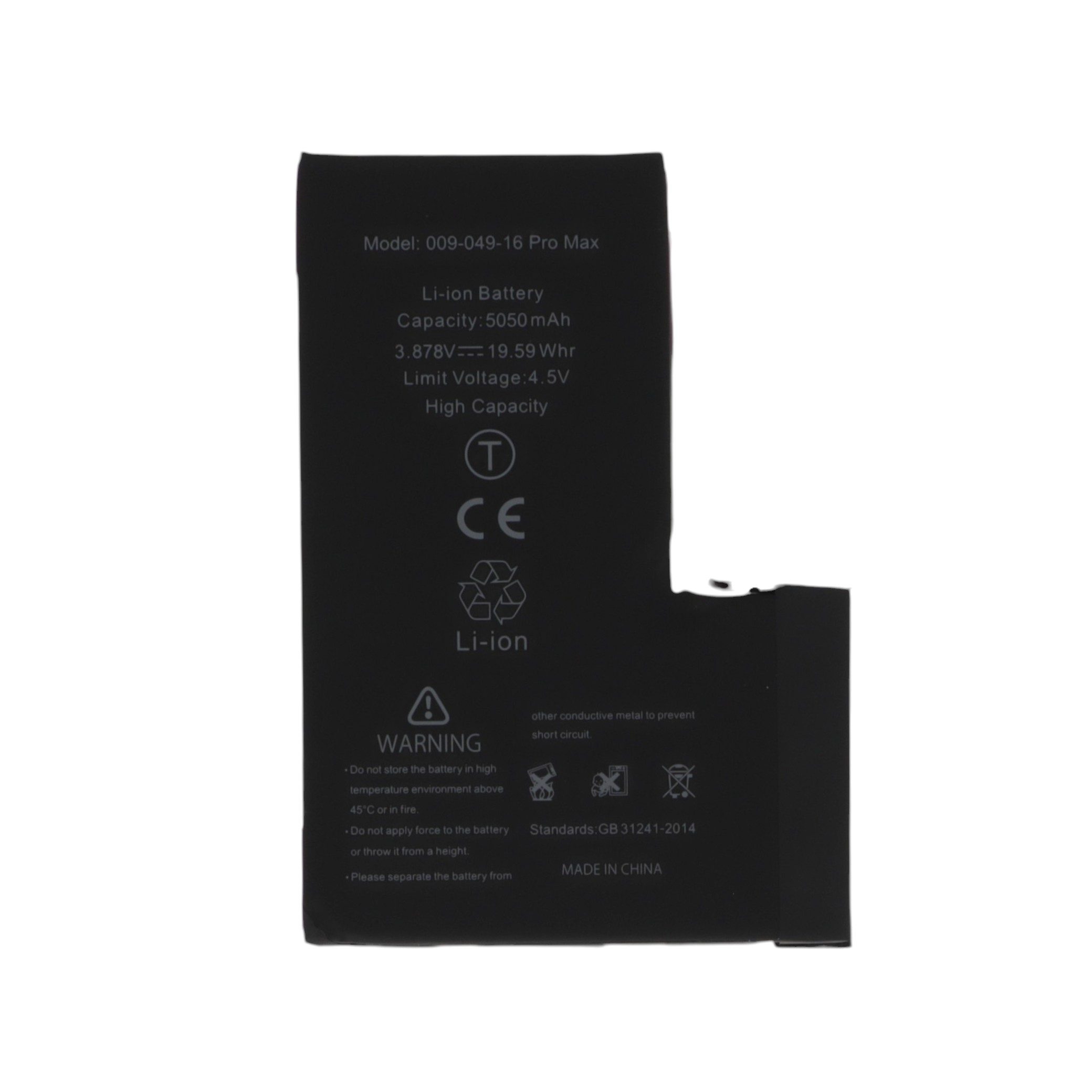 3667075276708 Bateria para iPhone 16 Pro Max High Capacity (Ti) - Image 1