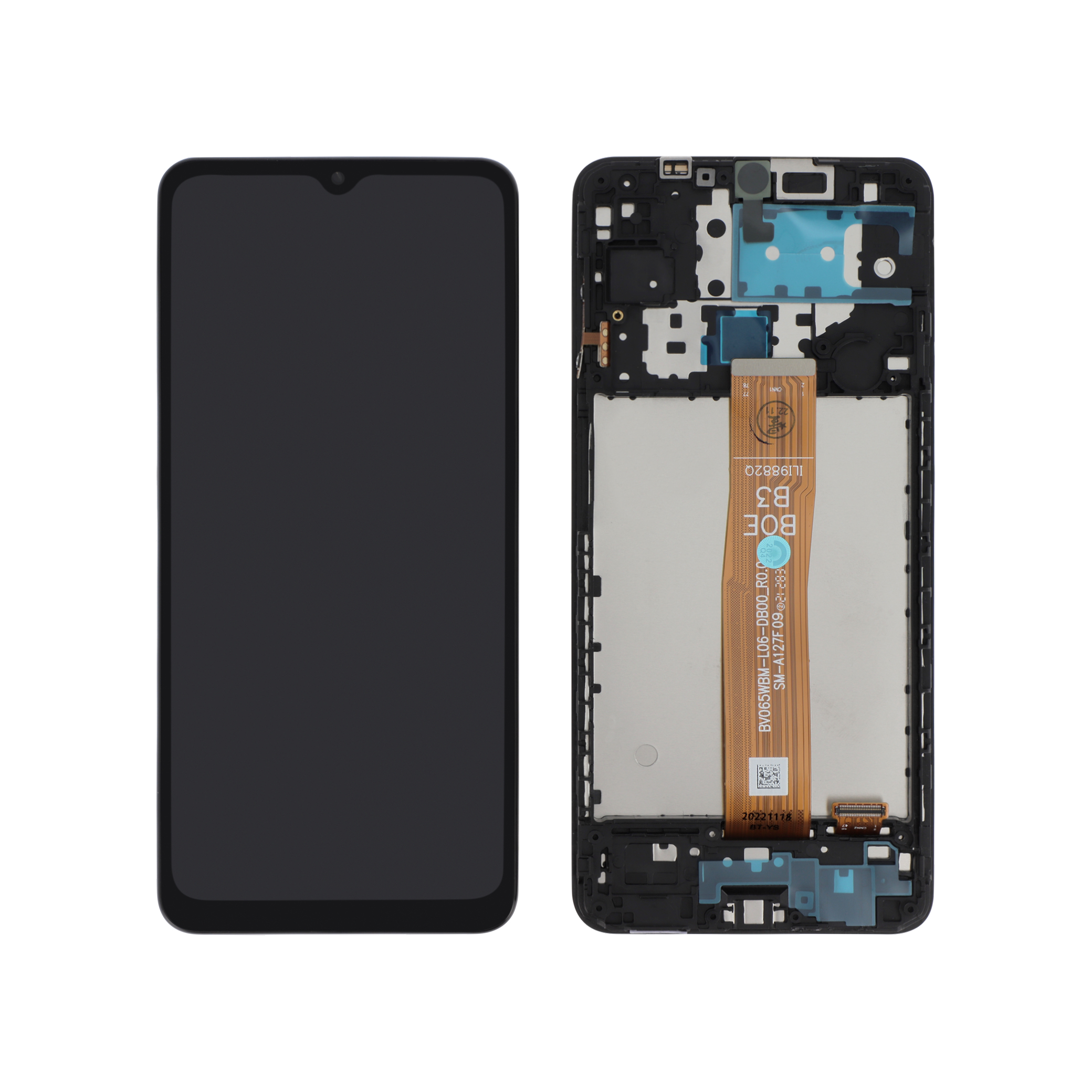 3701344043728-0000_1 Ecrã Display para Galaxy A12 (A127F) (Com Frame) - Image 1