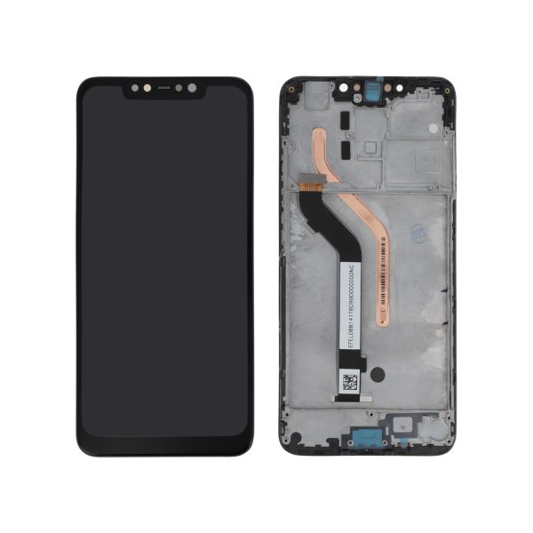 Ecrã Display Preto para Pocophone F1 (Com Frame)