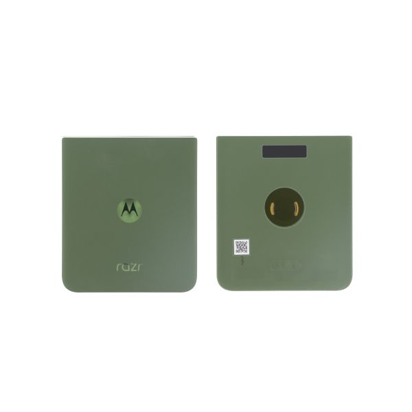 Tampa Traseira Verde para Motorola Razr 50 Ultra (SERVICE PACK)