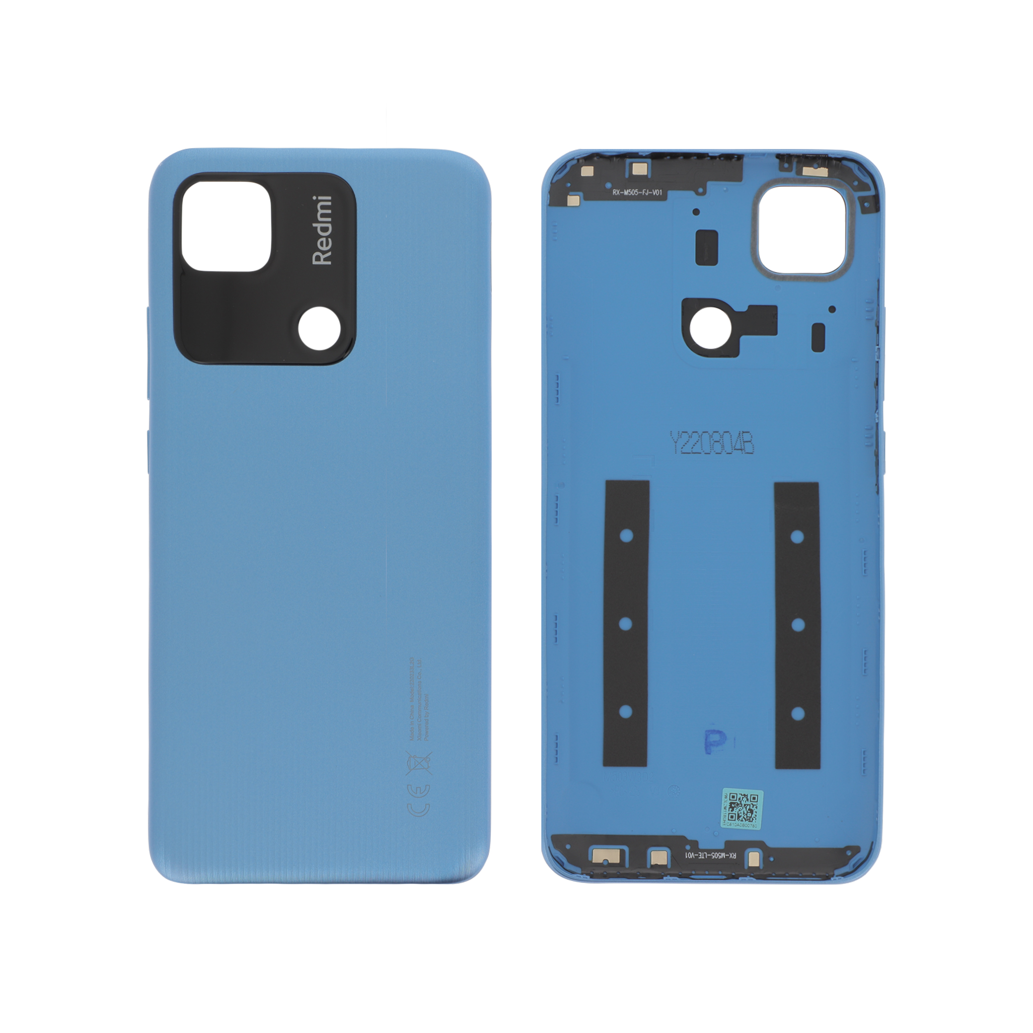 55050001ye9t-0000 Tampa Traseira Sky Azul para Redmi 10A (SERVICE PACK) - Image 1