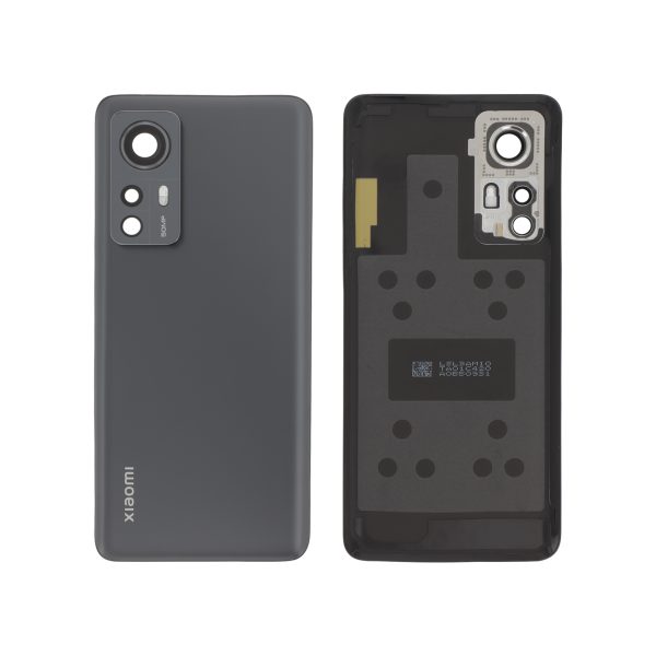 Tampa Traseira Preta para Xiaomi 12/12X (SERVICE PACK)