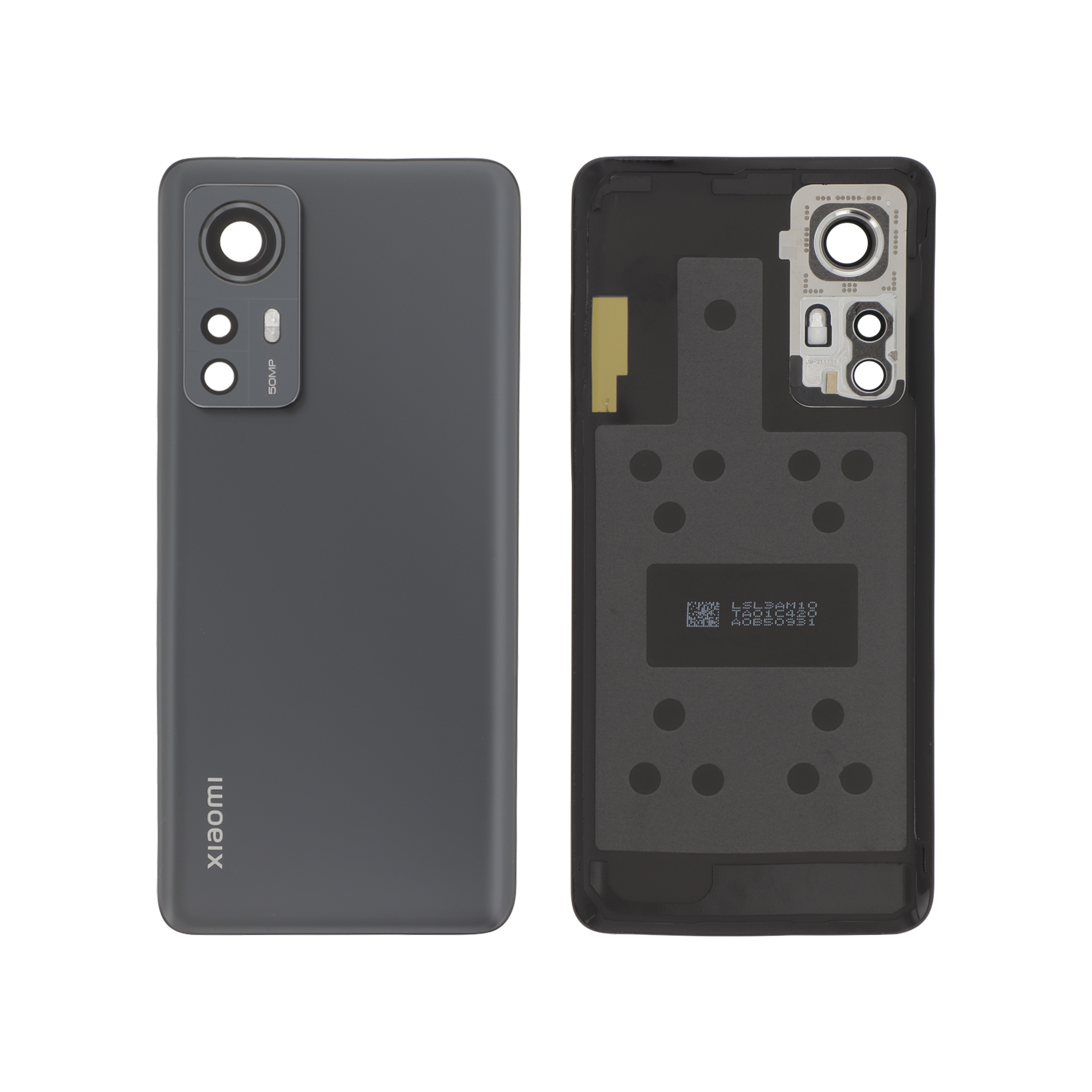 56000600l300-0000 Tampa Traseira Preta para Xiaomi 12/12X (SERVICE PACK) - Image 1