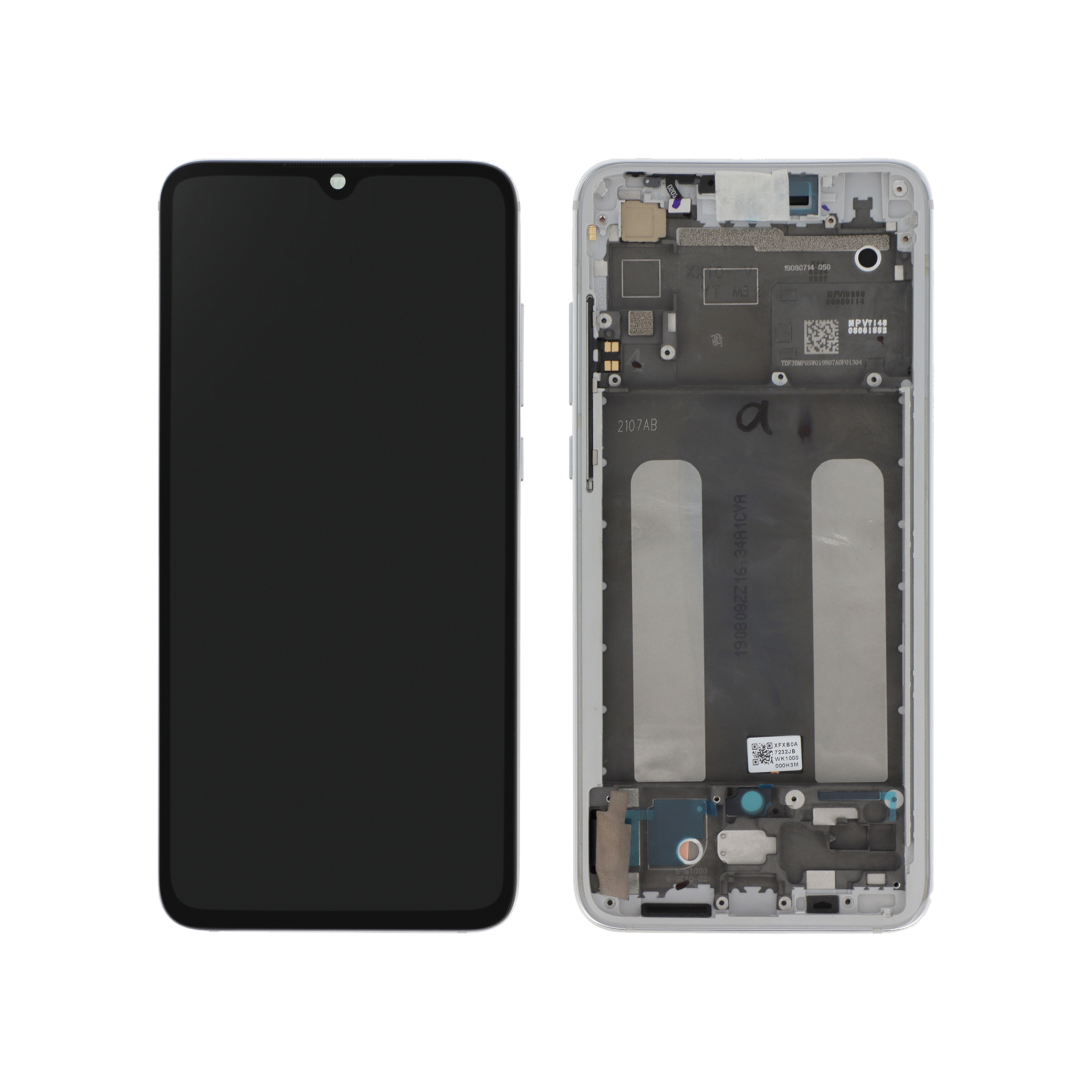560910015033-0000 Ecrã Display Branco para Xiaomi Mi 9 Lite (SERVICE PACK) - Image 1