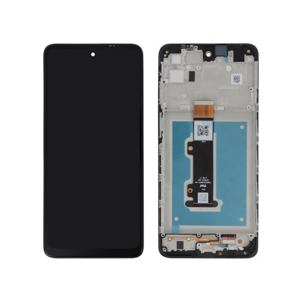Ecrã Display Preto para Moto E32 (Com Frame)