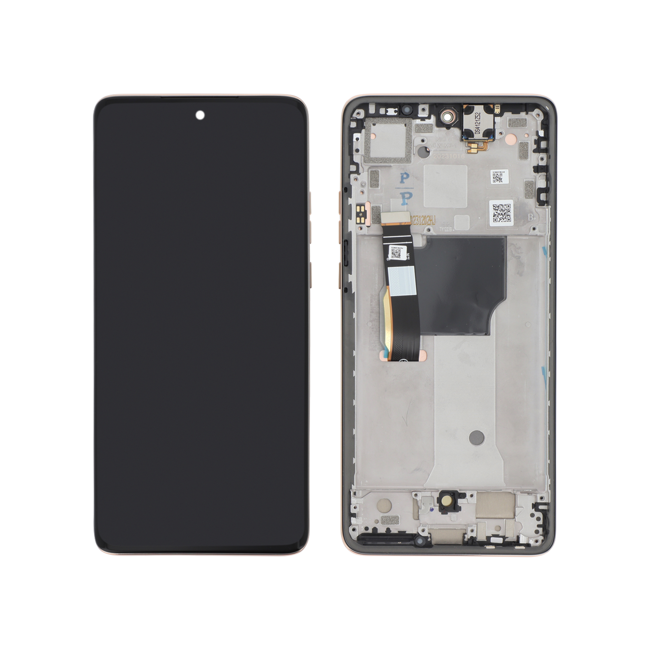 5d68c23655-0000 Ecrã Display Peach para Motorola 40 Edge Neo (SERVICE PACK) - Image 1