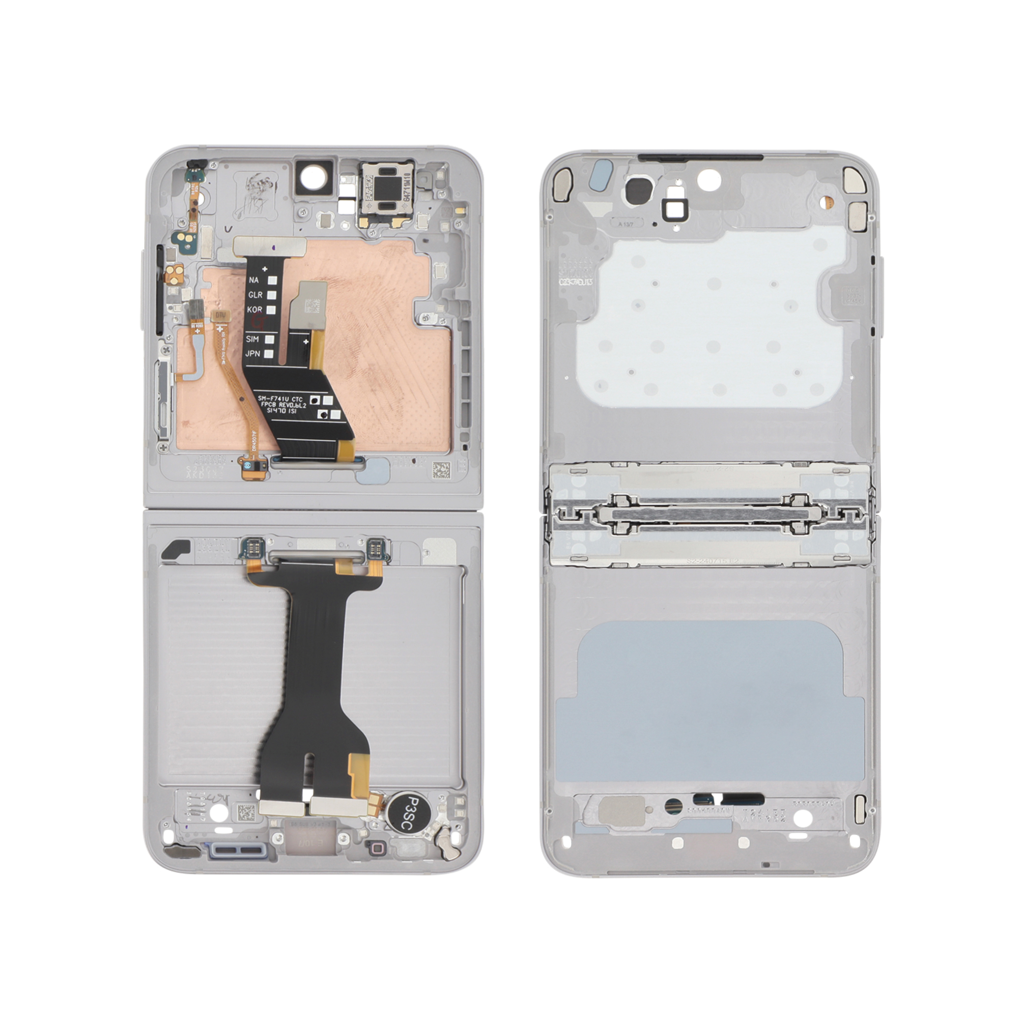 679-gh82-35016a Midframe Cinzento para Galaxy Z Flip6 (F741B) (SERVICE PACK) - Image 1