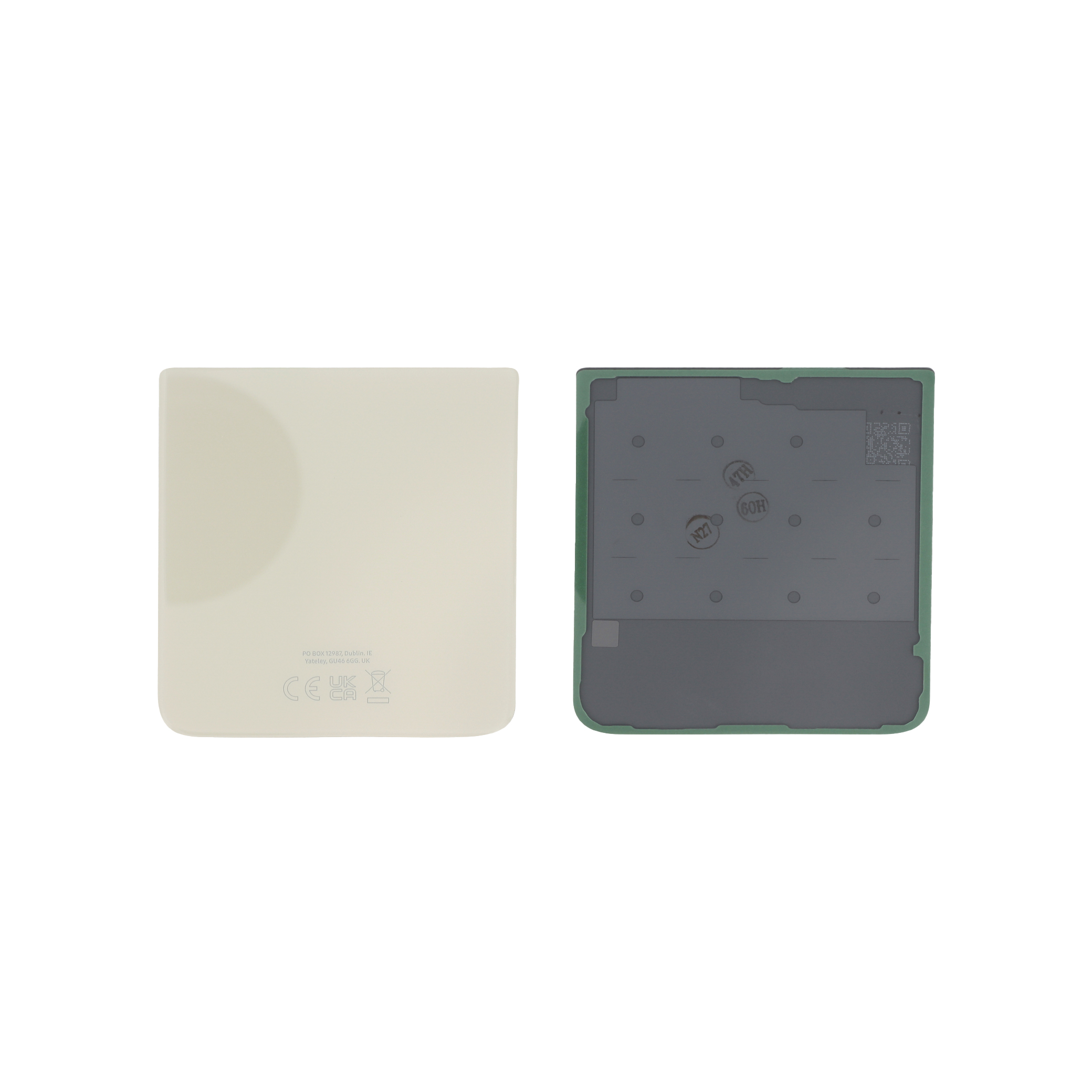 gh82-26293b-0000_3 Tampa Traseira para Samsung Galaxy Z Flip3 5G Bege (GH82-26293B) (SERVICE PACK) - Image 1