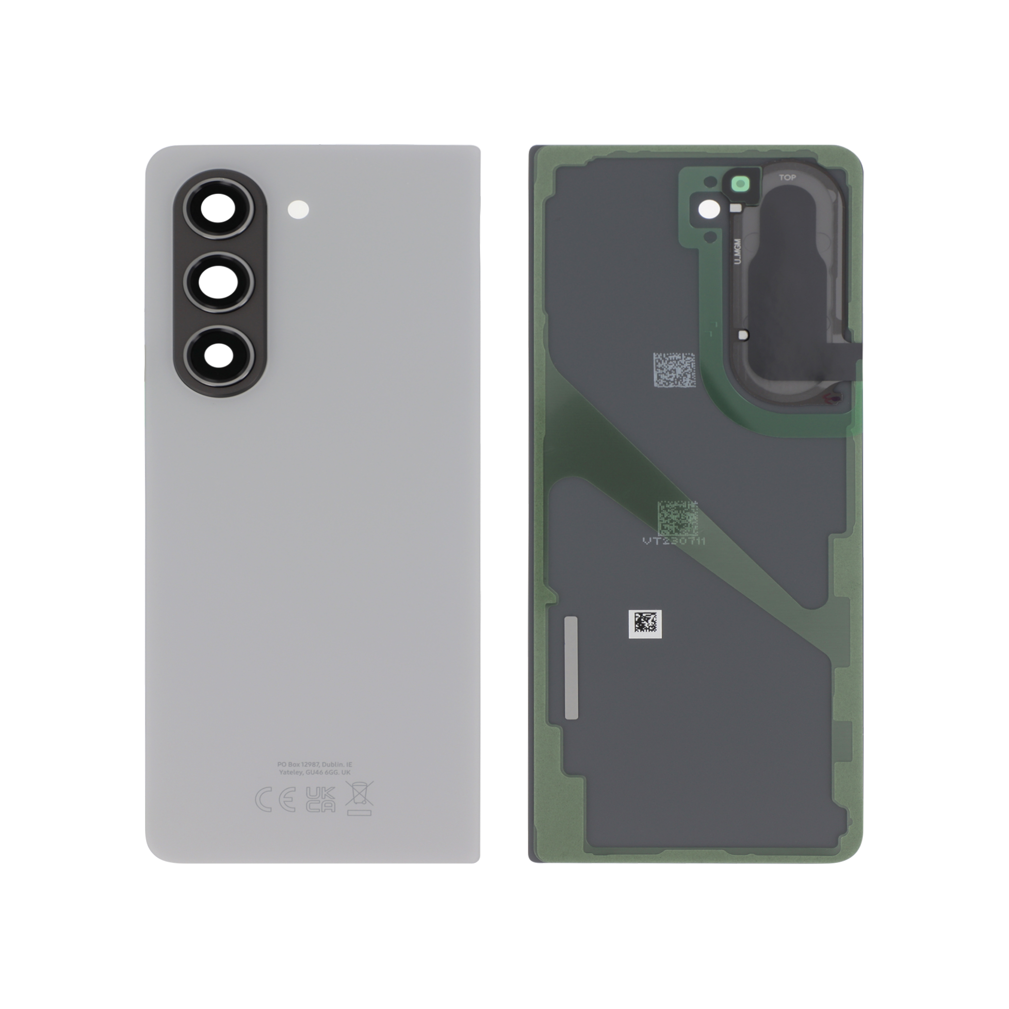 gh82-31862e-0000 Tampa Traseira para Samsung Galaxy Z Fold5 (F946B) Cinzenta - Service Pack (SKU 637651) (SERVICE PACK) - Image 1
