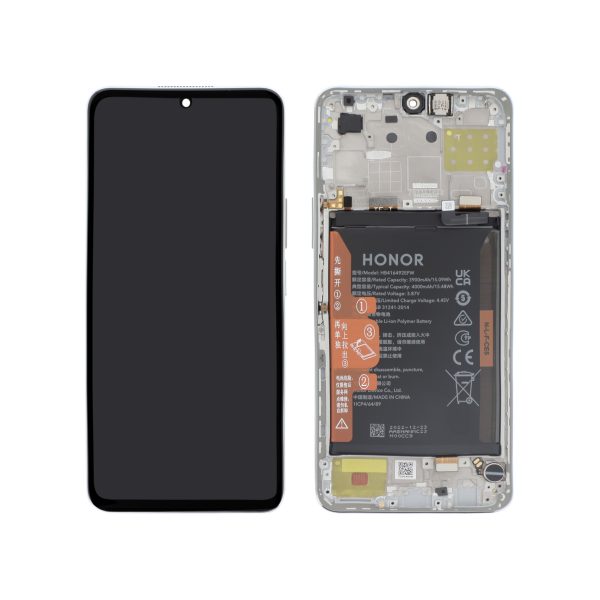 Ecrã Display Prateado Titânio para Honor X8 4G (SERVICE PACK)