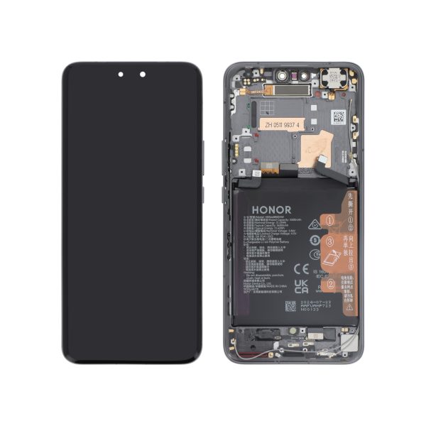 Ecrã Display Preto para Honor Magic 6 Pro (Bateria Integrada) (SERVICE PACK)