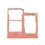 Gaveta do Cartão SIM Laranja para Samsung Galaxy A20e (A202F) (SERVICE PACK)
