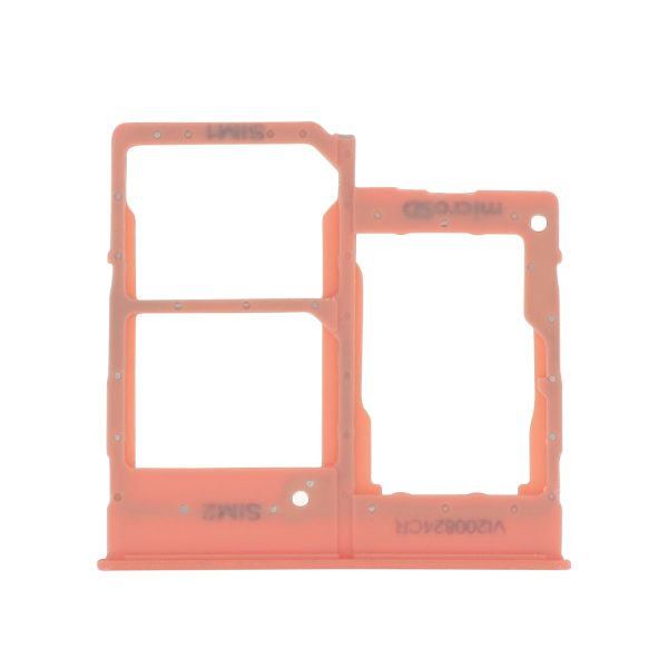 Gaveta do Cartão SIM Laranja para Samsung Galaxy A20e (A202F) (SERVICE PACK)