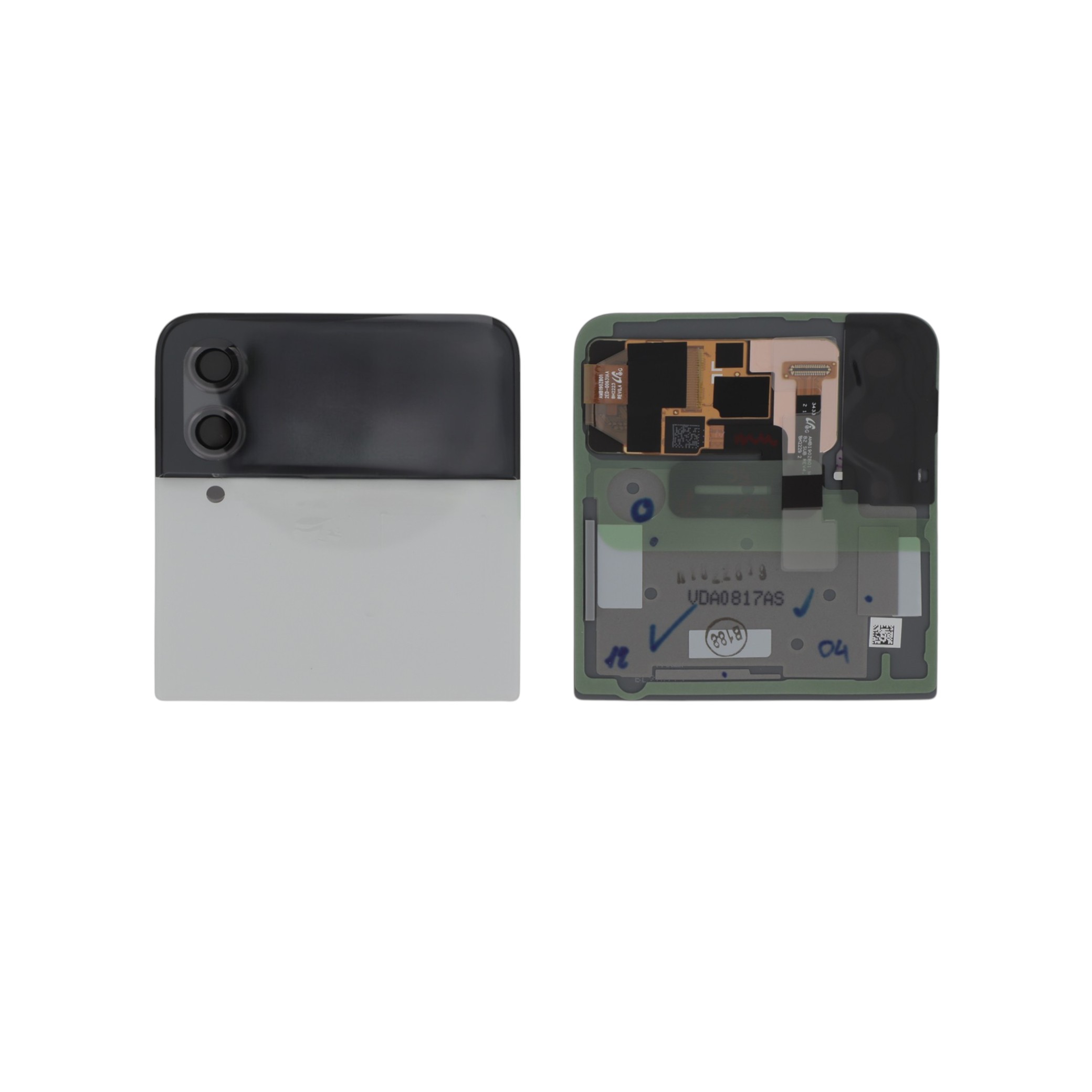 12-gh82-29298d-0000 Tampa Traseira Superior Branca para Samsung Galaxy Z Flip4 (F721B) (SERVICE PACK) - Image 1