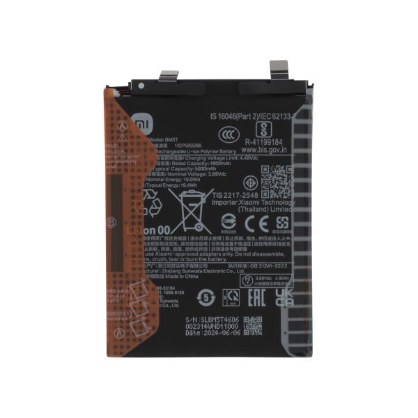 Bateria BM5T para Xiaomi Redmi Note 13 Pro 5G / Xiaomi 13T / Xiaomi 14T / Xiaomi Poco X6 Pro 5G (SERVICE PACK)