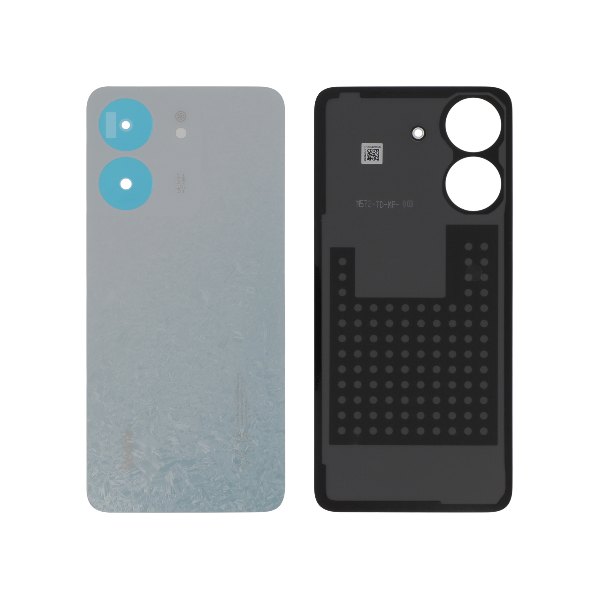 1610111001477a-0000 Tampa Traseira para Xiaomi Redmi 13C - Branca - SKU 135162 (SERVICE PACK) - Image 1