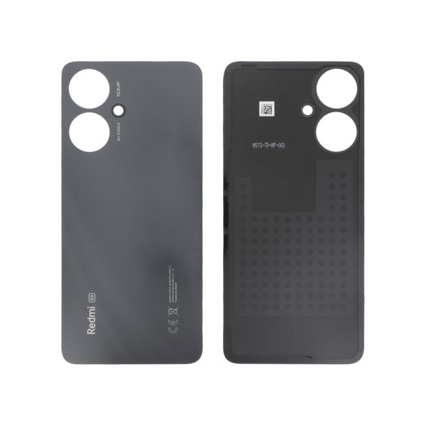 Tampa Traseira Preta para Xiaomi Redmi 13C 5G (SERVICE PACK)