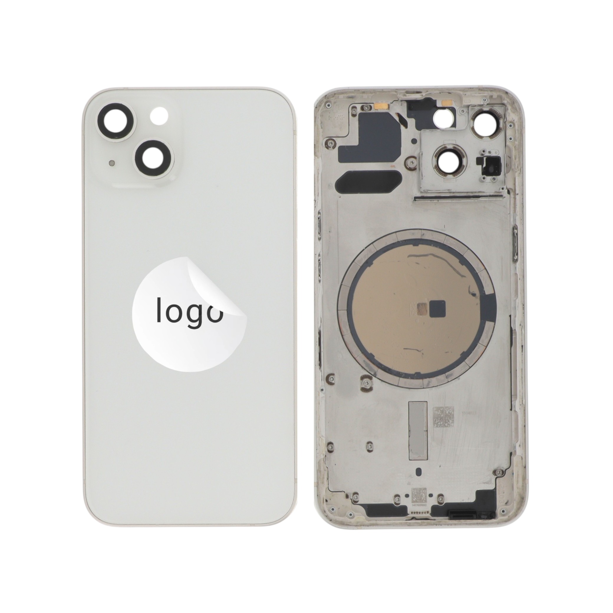 2-3667075247098-0000_1_2 Tampa Traseira Frame Completa para iPhone 13 Branca Estelar - Retirado - Image 1