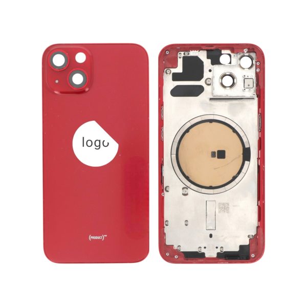 Tampa Traseira Frame Completa Vermelha para iPhone 13 - Retirado
